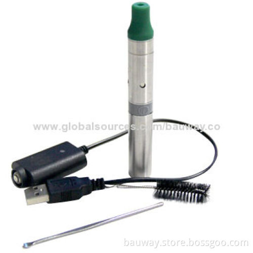 BAUWAY 500mAh Tobacco Leaf Mini Dry Herb Vaporizer E Cigarette, Measures 102.5 x 14mm